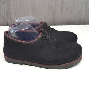 Wild 'N Wooly By Stegmann Clogs Shoes Womens Sz 9 Black Felted Wool Eco Vegan
